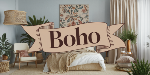 boho themed home decor