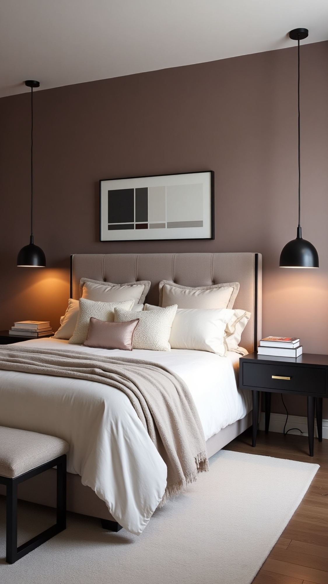 MauveCreamWithBlack Accents