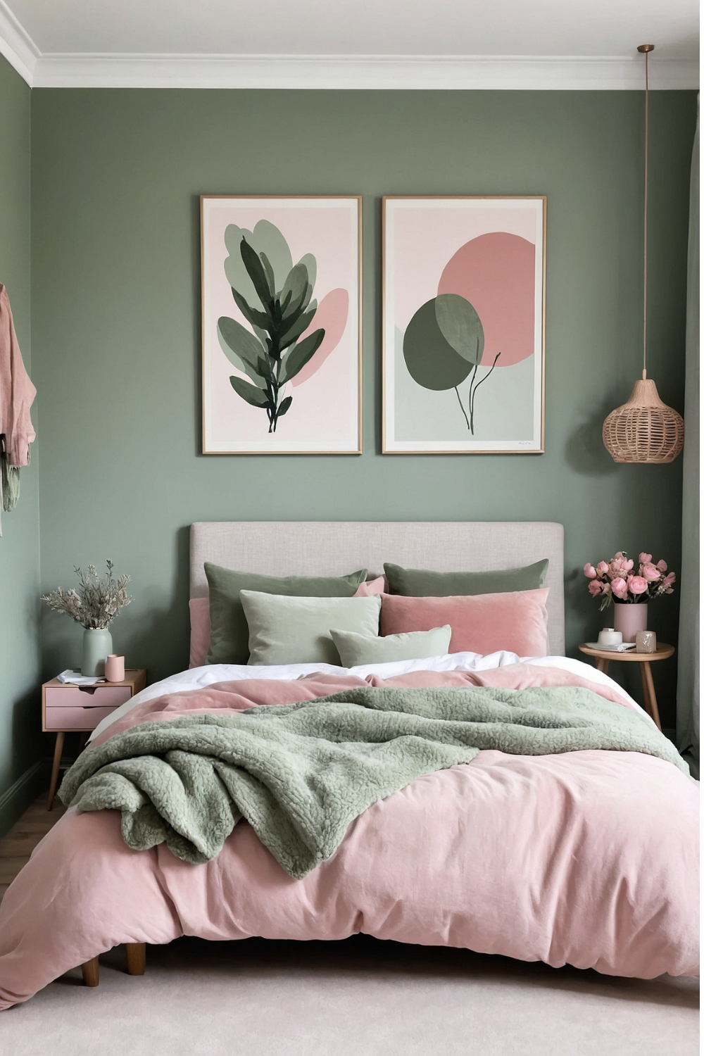 SageandPlushPinkBedroom