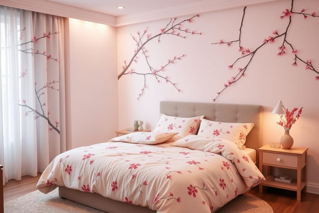 cherry blossom bedroom