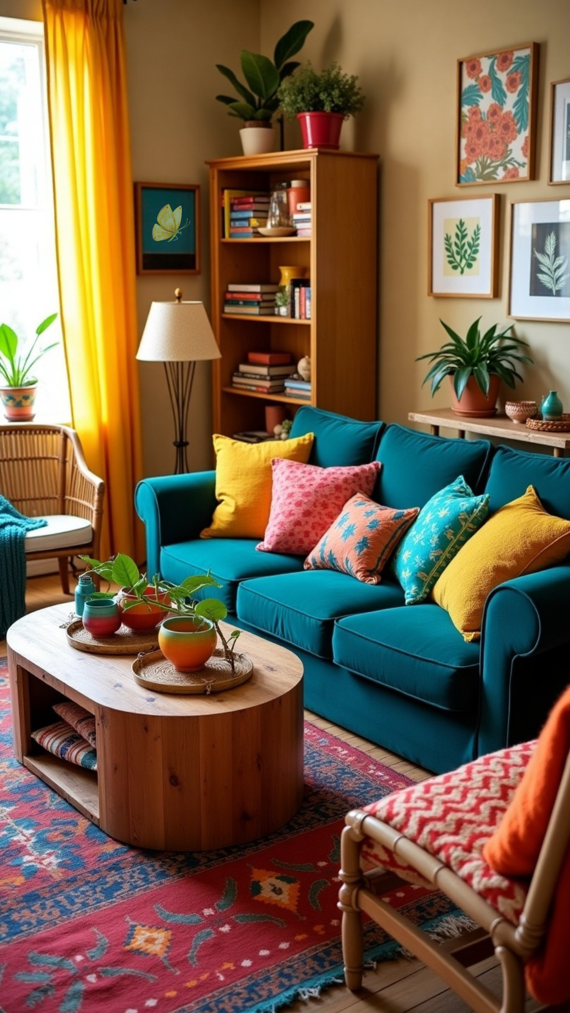 Colorful Boho Living Room