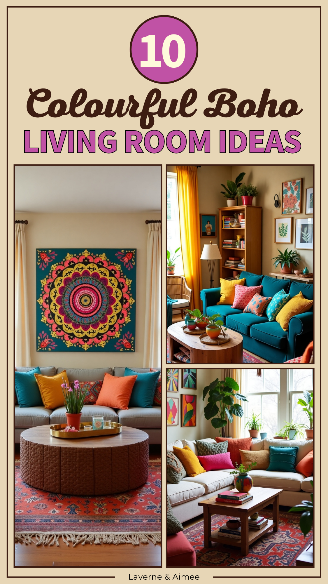 Colorful Boho Living Room