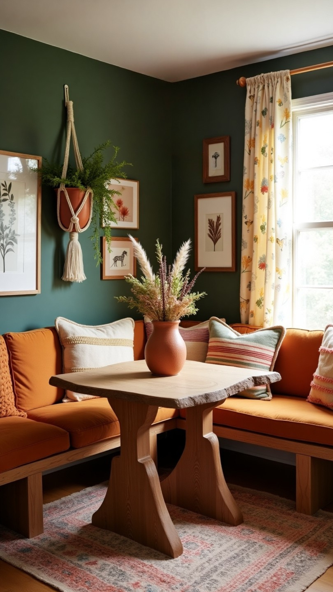 corner dining nook