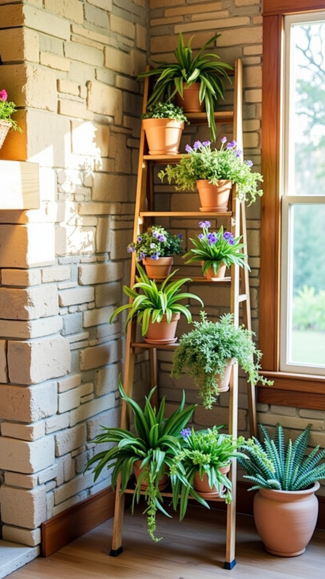 DIYSpringProject_LadderPlantStand