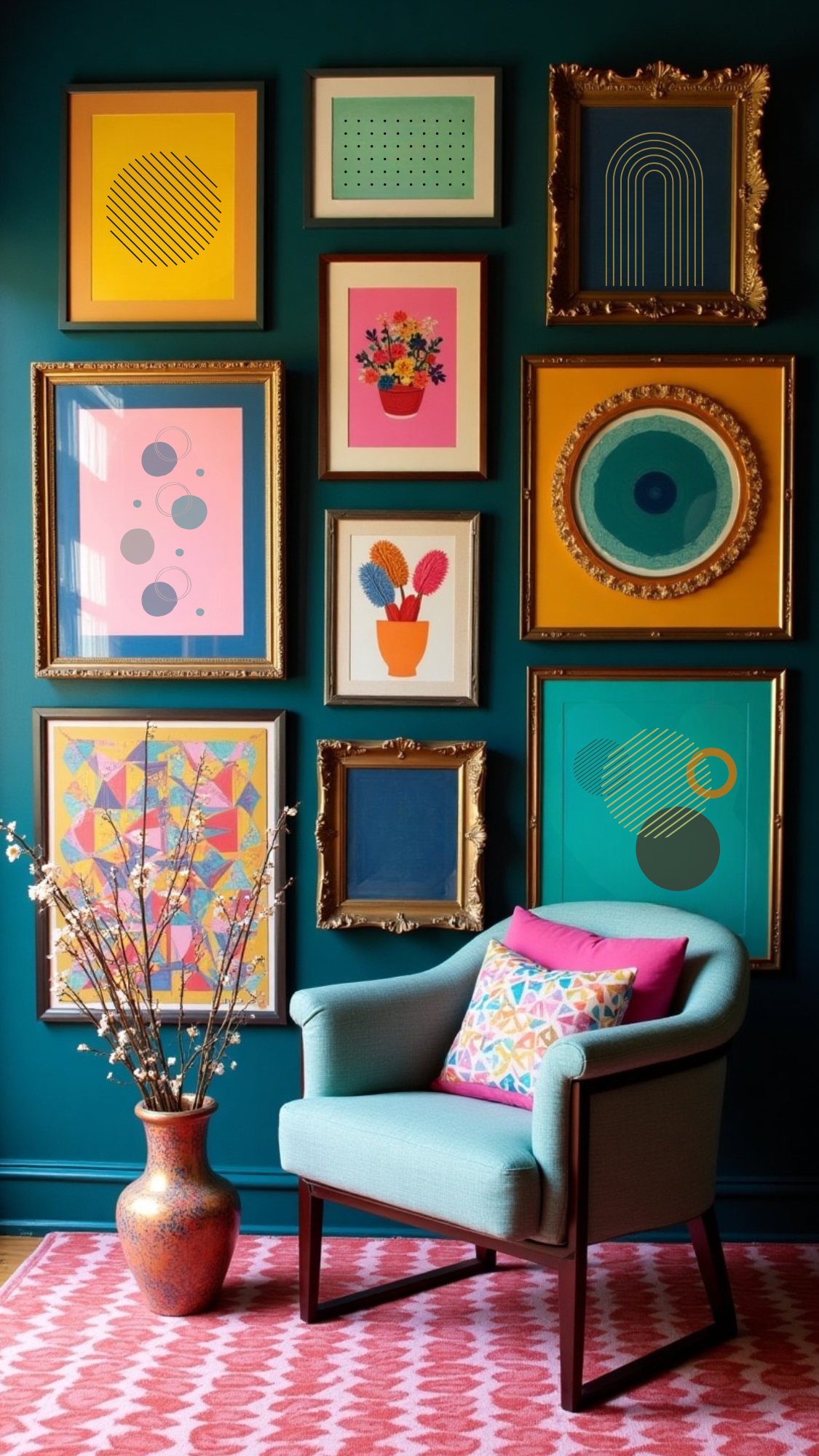 EclecticWallGallery5 Eclectic Gallery Wall
