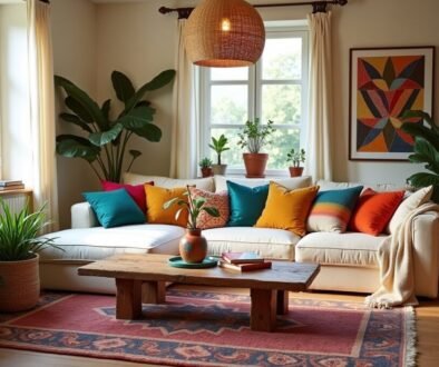 Colorful Boho Living Room