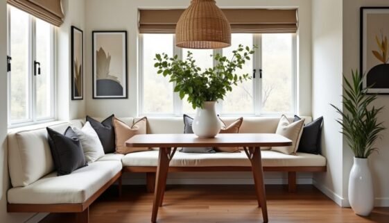 corner dining nook